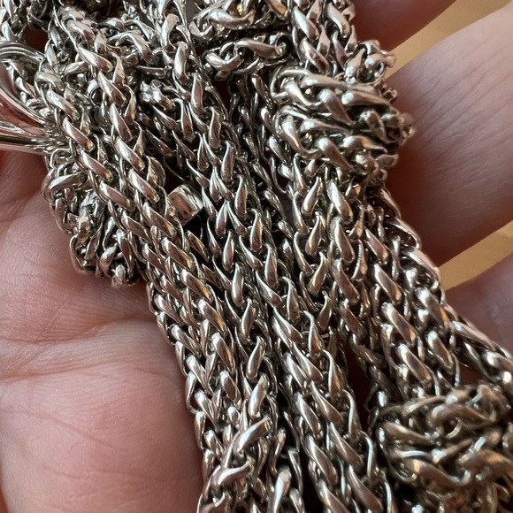 Ralph Lauren Silver-tone long knot toggle necklace Brand New - Picture 11 of 13